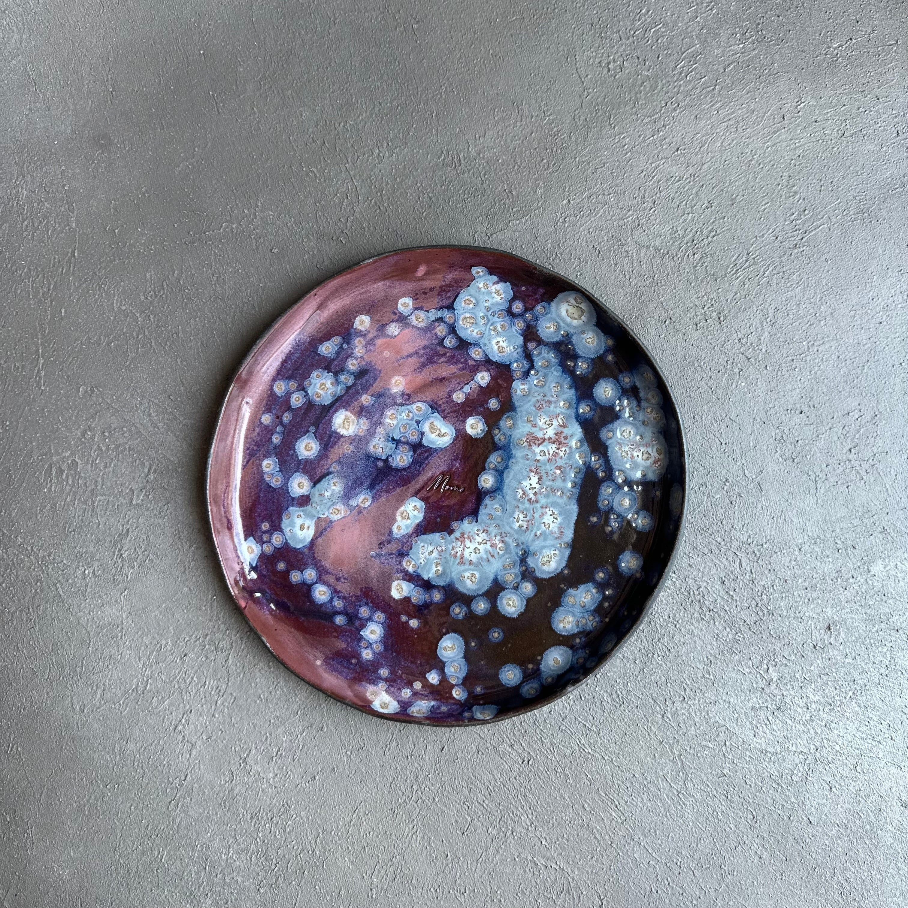 Purple Stoneware Plate